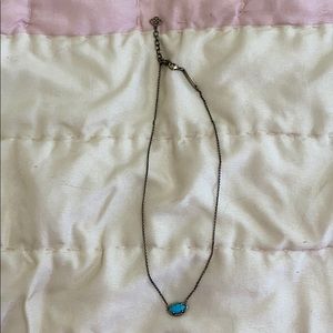 Kendra Scott Antique Brass with Turq. Necklace